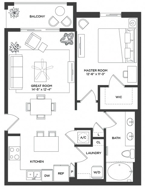 PALMETTO Floor Plan at The Lotus at Village Walk, Fort Myers, FL, 33966