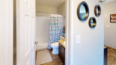 the enclave at homecoming terra vista bathroom at Park 88 Apartments, Colorado, 80229
