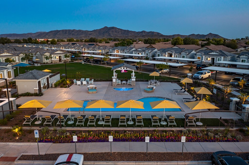 Aerial view at Sienna at South Mountain Apartments, Laveen, 85339