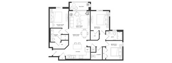 SABAL Floor Plan at The Lotus at Village Walk, Fort Myers, FL, 33966