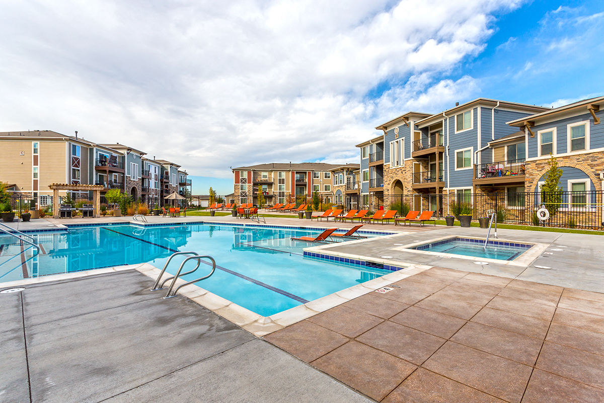Swimming Pool at Solaire Apartments in Brighton, CO