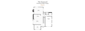 The Dogwood Detached Single Family 3 Bedroom and 2.5 Bathroom Floorplan at The Arboretum Apartments, Farmingville, NY 11738