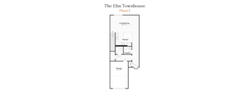 Elm Townhome Three Bed and 2.5 Bath Floorplan at The Arboretum Apartments, Farmingville, NY