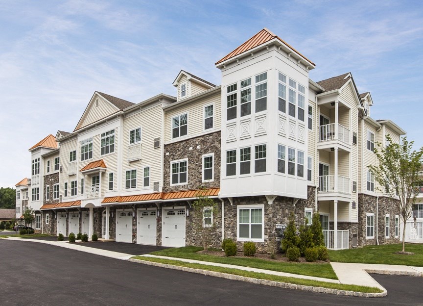 garages exterior view at Hillside Club Apartments, Livingston, NJ, 07039