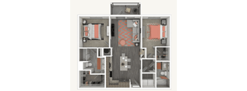 2 bed 2 bath A at Enclave at 3230 Apartments, South Daytona, FL