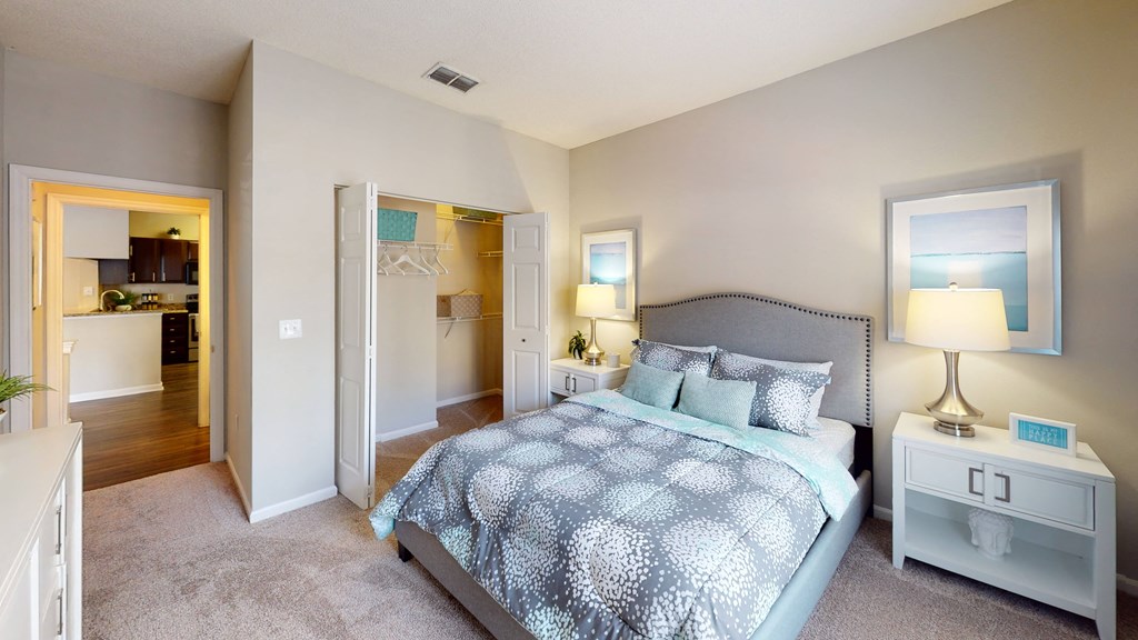 Bedroom With Closet at The Preserve at Tampa Palms, Tampa, Florida