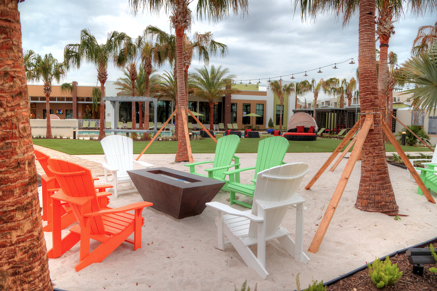 Fire Pit at The Strand Apartments in Oviedo, FL