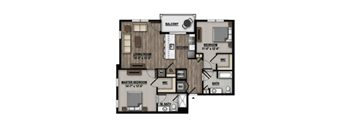 2 bed 2 bath I at Parc at Princeton Junction Apartments, Princeton, NJ, 08540