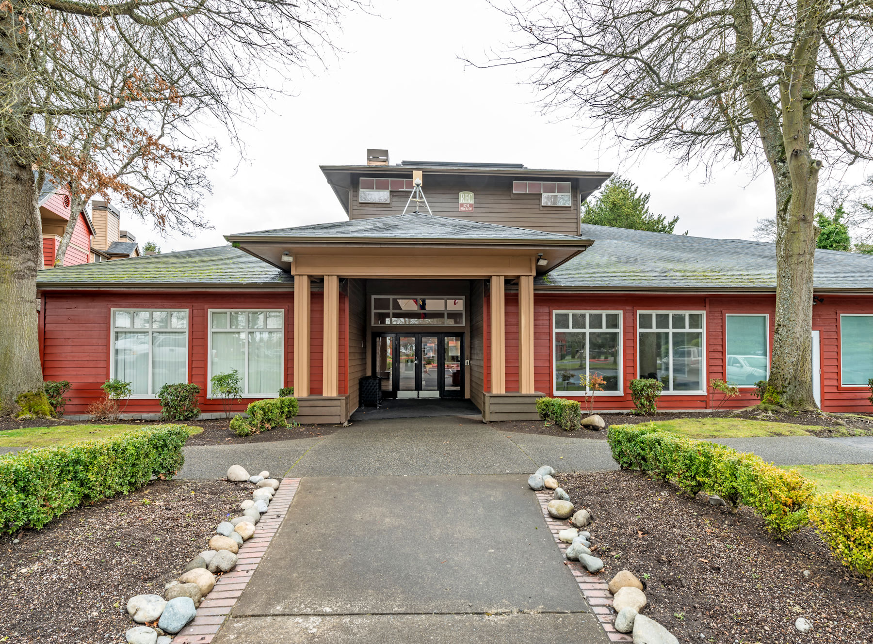 Clubhouse Exterior at The Village at Seeley Lake