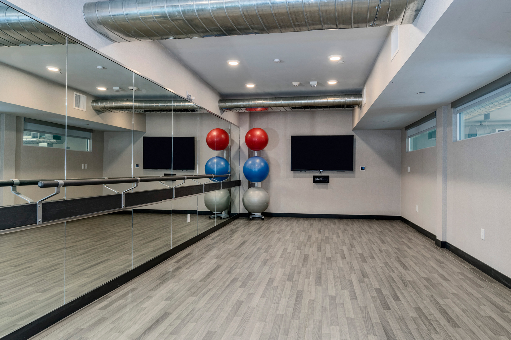 Yoga Room at West Line Flats Apartments in Lakewood, CO