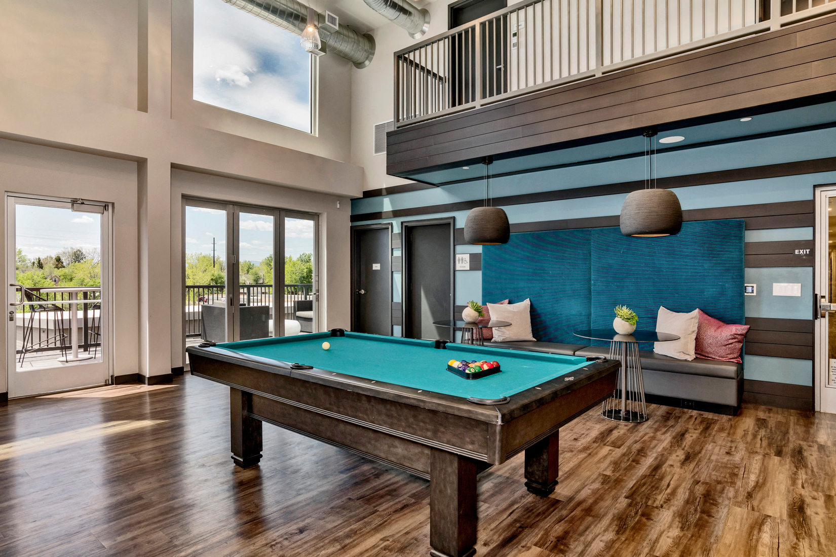 Billiards at West Line Flats Apartments in Lakewood, CO