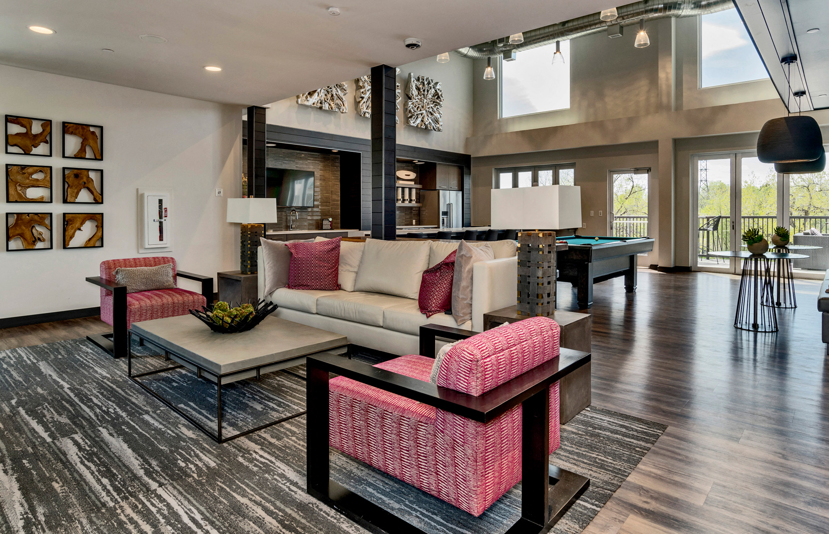 Resident Lounge at West Line Flats Apartments in Lakewood, CO