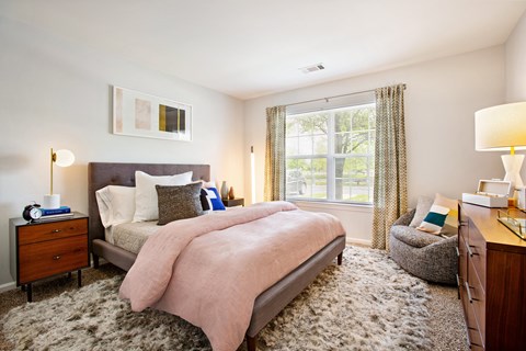 Bedroom at The Mercer at Lawrence Station, Lawrence Township, New Jersey