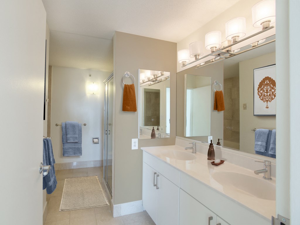 Bathroom at 10 West Apartments, Long Beach, NY, 11561