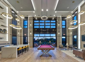 Billiards Table at Central and Oak, East Rutherford