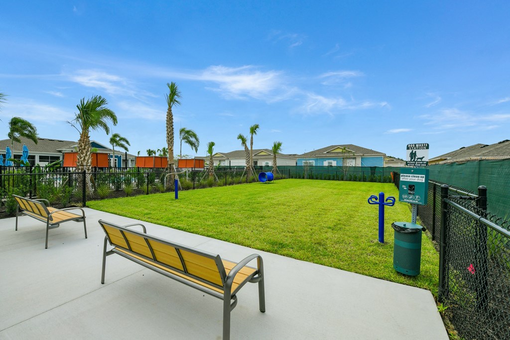 Dog park at Estia at Lakewood Ranch, Florida, 34211