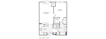 1 bed 1 bathroom at The Flats at Wheaton Station Apartment , Maryland, 20902