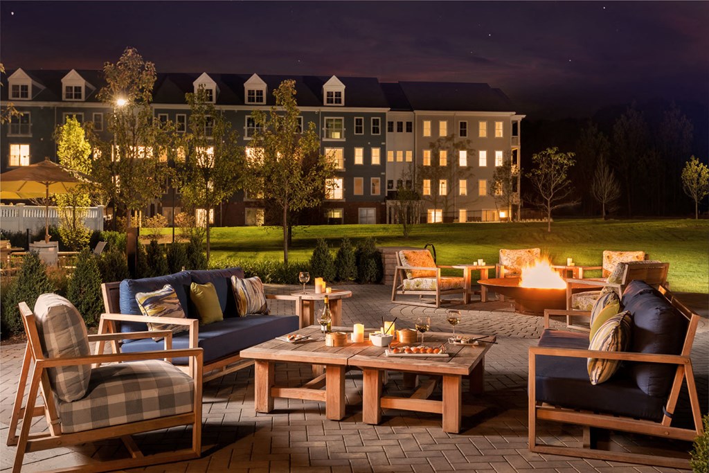 Firepit at Cirrus Apartments, Massachusetts