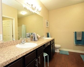 Large Bathroom at Highlands of Grand Pointe Apartments in Lafayette, LA - Photo Gallery 8