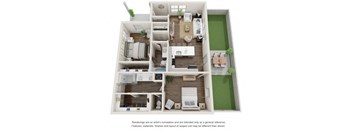 2 Bed Blackberry Twin