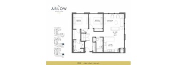 Elm Floor Plan at The Arlow on Kellog, St. Paul, MN, 55102