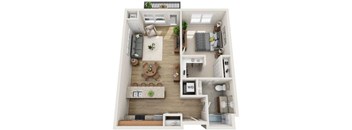 A Floor Plan at Wheaton 121, Wheaton, 60187