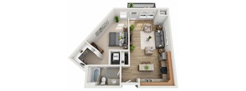 E Floor Plan at Wheaton 121, Illinois
