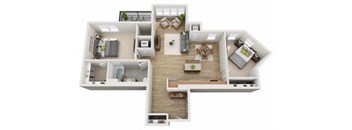 L1-1 Floor Plan at Wheaton 121, Wheaton, 60187