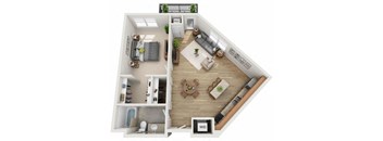 M Floor Plan at Wheaton 121, Wheaton