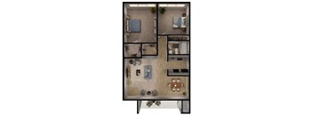 B1 Floor Plan at Verde Apartments, Tucson, AZ