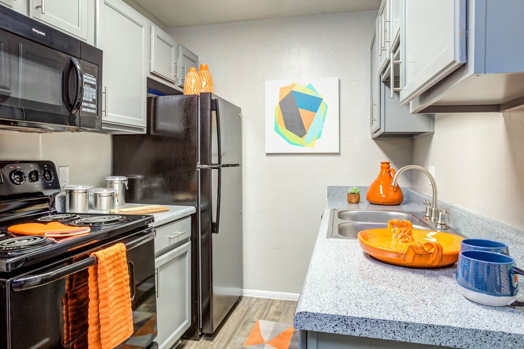 Fully Equipped Kitchen at Agave Apartments, Arizona