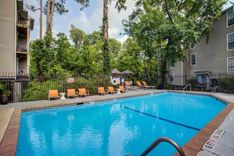 the swimming pool at our apartments