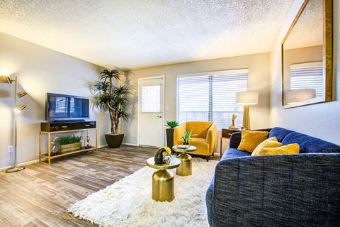 Living Room With TV at Elevation Apartments, Arizona, 85718