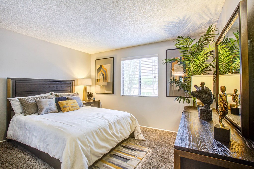 Comfortable Bedroom at Elevation Apartments, Tucson, AZ