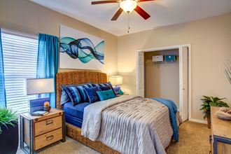 Bedroom With Closet at Pavilions at Northshore Apartment Homes, Portland, TX, 78374