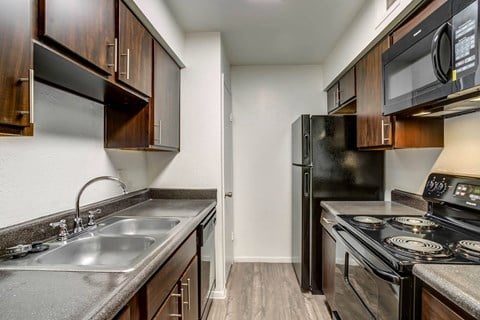 Fully Equipped Kitchen at The Reserve at City Center North, Texas