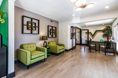 our apartments showcase a beautiful lobby - Photo Gallery 3