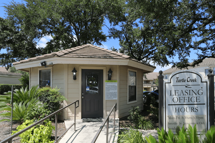 Leasing Center Exterior at Turtle Creek Vista, Texas, 78229 - Photo Gallery 1