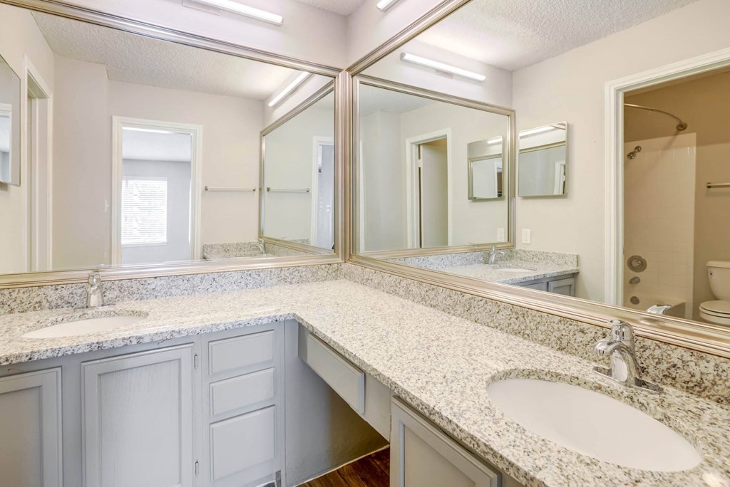 Renovated Bathrooms With Quartz Counters at Turtle Creek Vista, San Antonio, TX, 78229