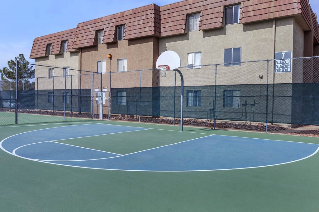 Basketball Court at Verde Apartments, Tucson, Arizona