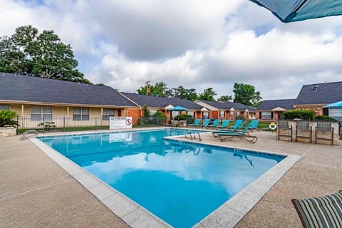 Sparkling Swimming Pool at Willow Oaks, Texas, 77802