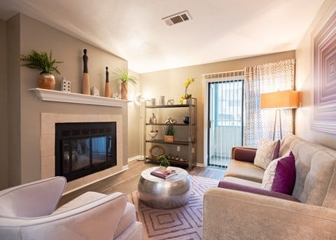 The enclave at homecoming terra vista living room at Envue Apartments, Texas, 77802