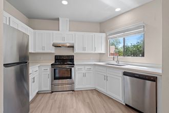 Fully Equipped Kitchen at San Xavier Casitas Apartments, Commerce Capital, Tucson