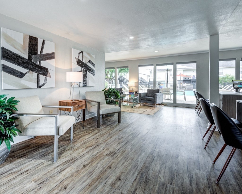 Living room at The Wick, College Station