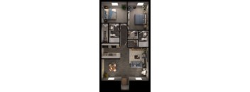 2 bed 2 bathroom A at Sundance and Sausalito Apartments, Texas