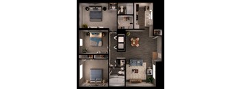 3 bed 2 bath at Sundance and Sausalito Apartments, Texas, 77840