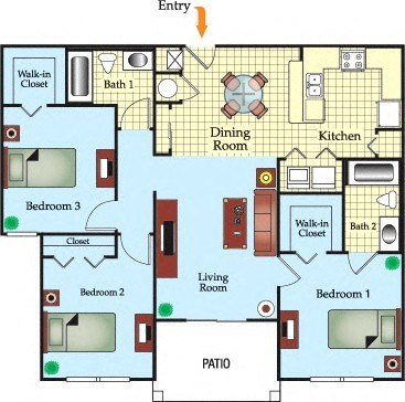 a floor plan of a house
