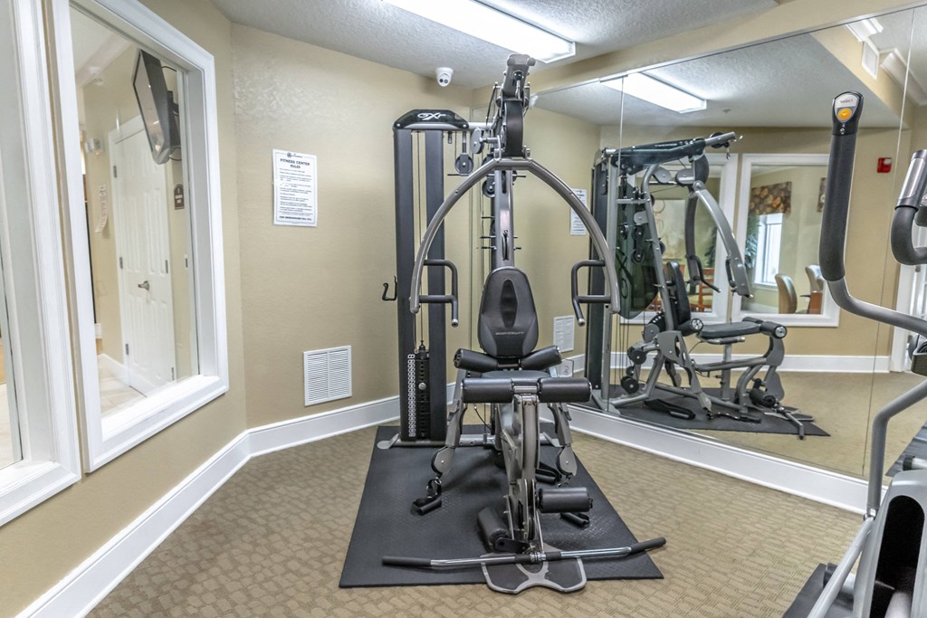 the fitness room at the village
