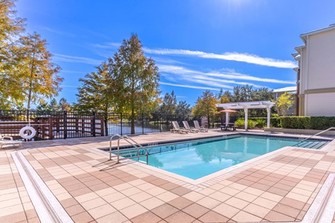Resort Style Pool with Lake View