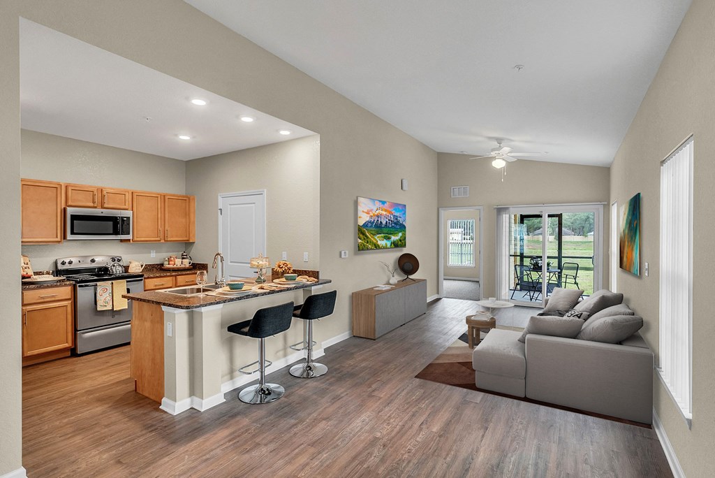 spacious living area